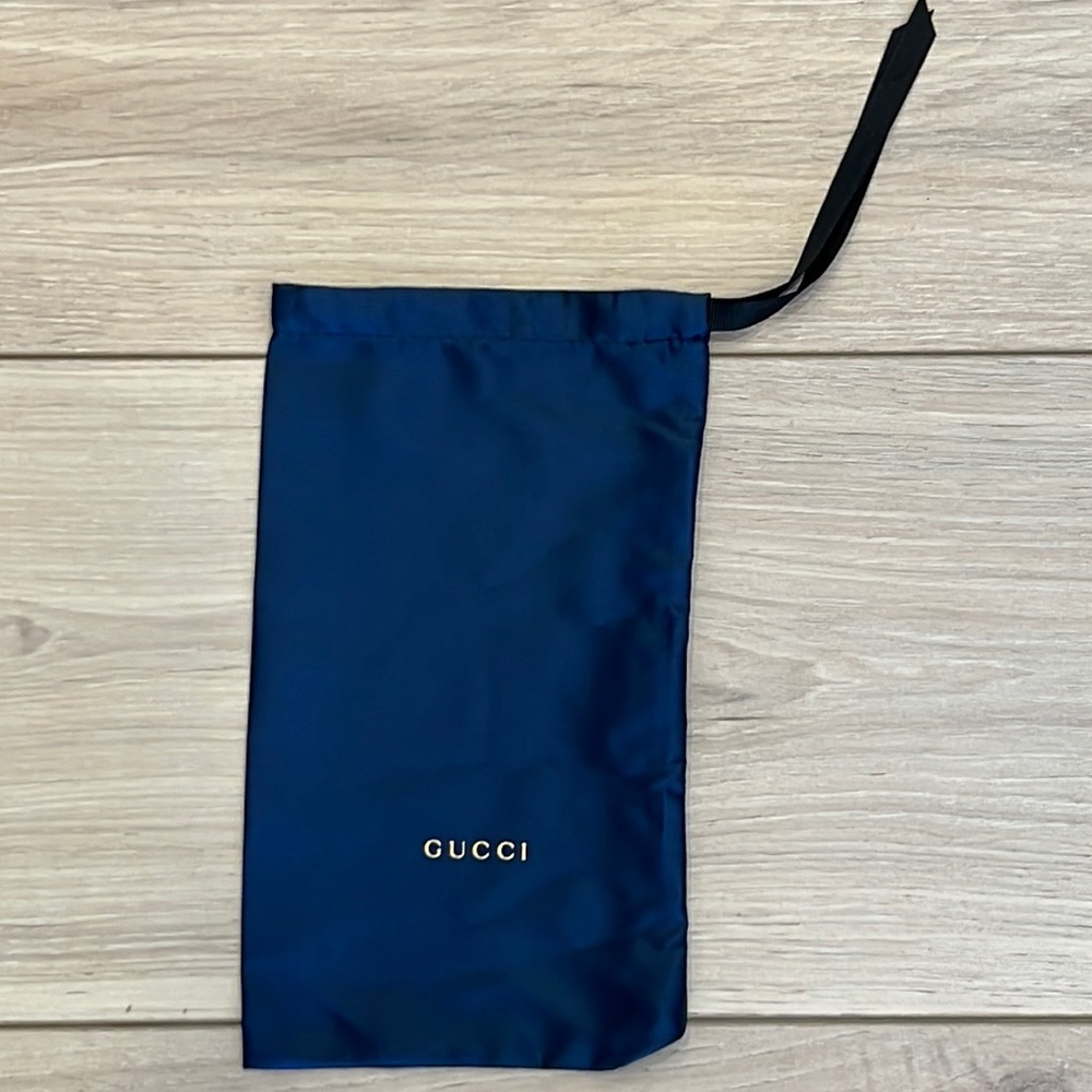 GUCCI Navy Silk Bag